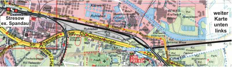 Stadtplan, westlicher Teil