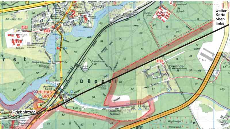 Stadtplan, sd-westlicher Teil