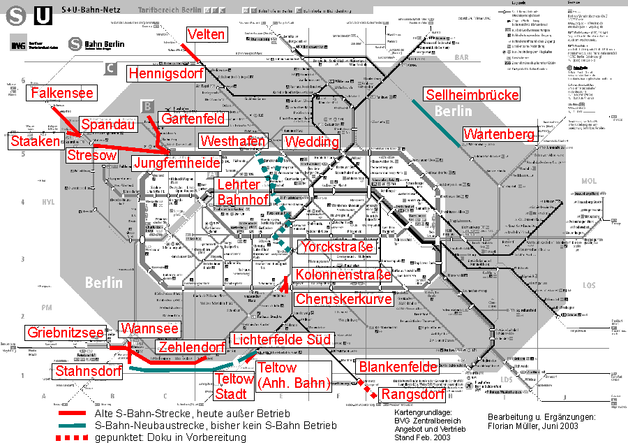 Bitte klicken Sie die durchgezogenen Strecken an.